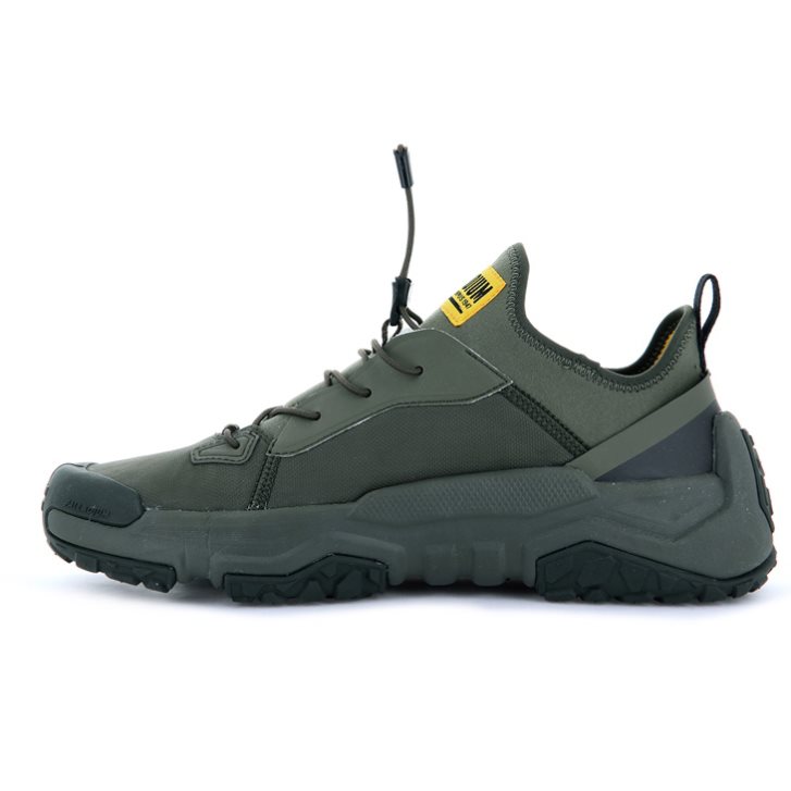 Palladium Off-grid LO NYL Men's Sneakers Olive | UK Y706-KBT